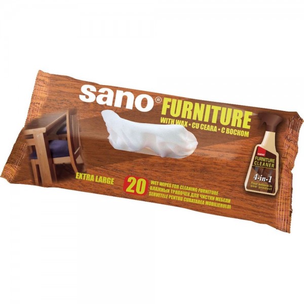 Servetele umede mobila Sano Furniture Wipes Servetele umede mobila Sano Furniture Wipes